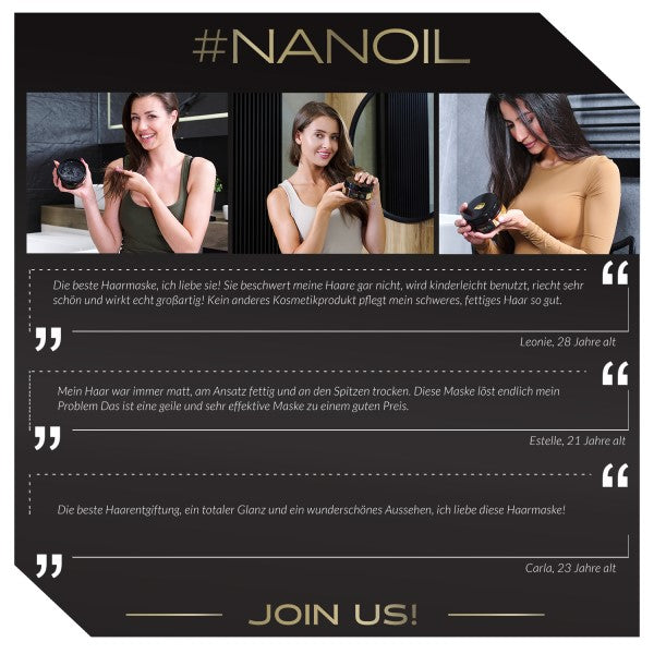 Nanoil Charcoal & White Clay Hair Mask 300 ml