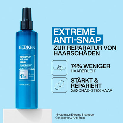 Redken Extreme Holiday Set – Shampoo 300 ml + Conditioner 300 ml + Anti-Snap 250 ml
