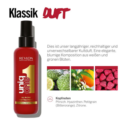 Revlon Uniq One Geschenkset – 2 × Hair Treatment 150 ml + Lippenstift Rot