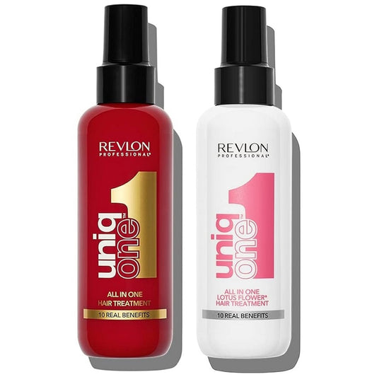 Revlon Uniq One Set All In One Hair Treatment 150ml + Lotus Flower Hair Treatment 150ml