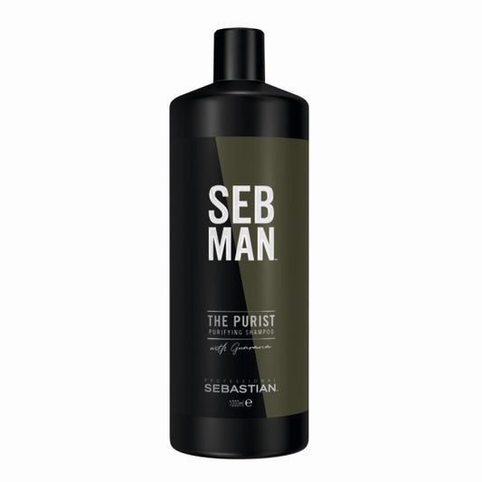 Sebastian SebMan The Multitasker 3in1 Shampoo 1000ml - Hair, Beard &amp; Body Wash