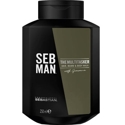 Sebastian SebMan Set - The Multitasker 3in1 Shampoo 250 ml + The Player 150 ml Gel