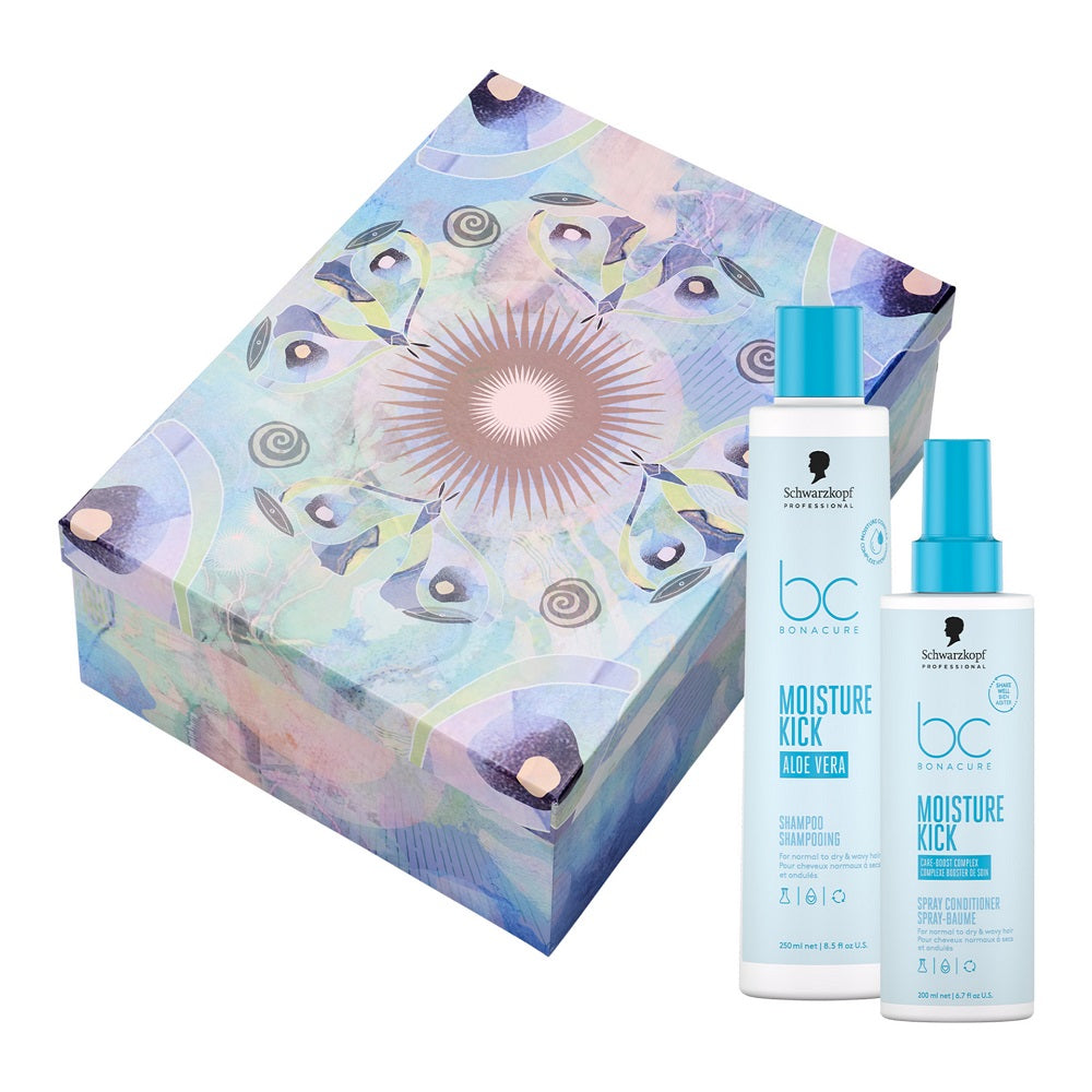 Schwarzkopf BC Moisture Kick Geschenkset - Shampoo 250 ml + Spray Conditioner 200 ml