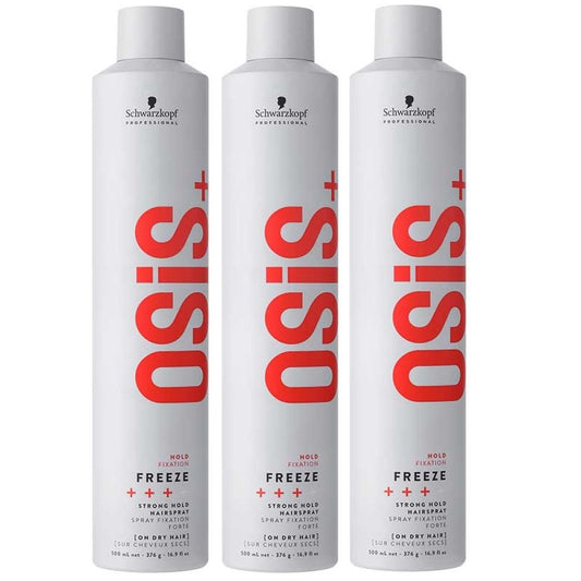 Schwarzkopf Osis Freeze Strong Hold Hairspray 3x500ml