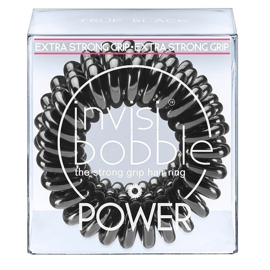Invisibobble POWER True Black - Hair Tie 3 Pieces