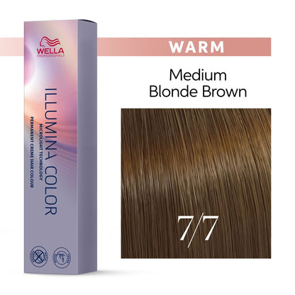 7/7 mittelblond braun