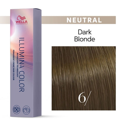 6/ dunkelblond pur