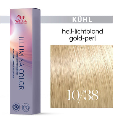 10/38 hell-lichtblond gold-perl