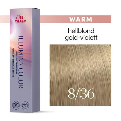 8/36 hellblond gold-violett