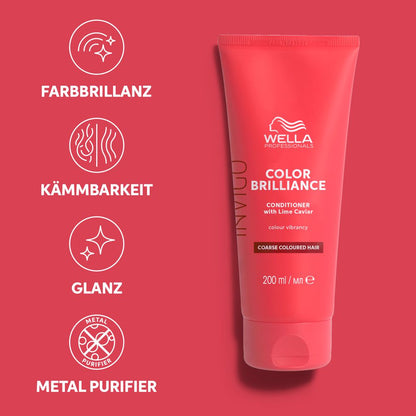 Wella Professionals Invigo Color Brilliance Shampoo Coarse 1000 ml - NEU