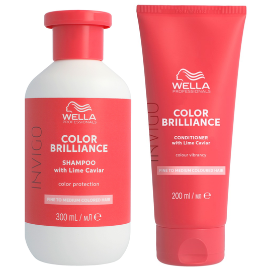 Wella Professionals Invigo Color Brilliance Fine Set - Shampoo 300 ml + Conditioner 200 ml - NEU