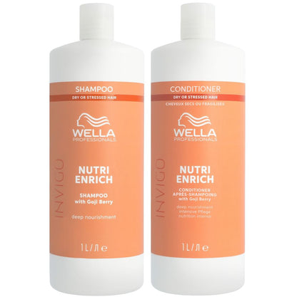 Wella Professionals Invigo Nutri-Enrich Deep Nourishing Set - Shampoo 1000 ml + Conditioner 1000 ml