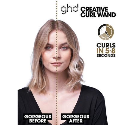 Coffret cadeau ghd Curver Creative Curl Wand : fer à boucler et peigne démêlant