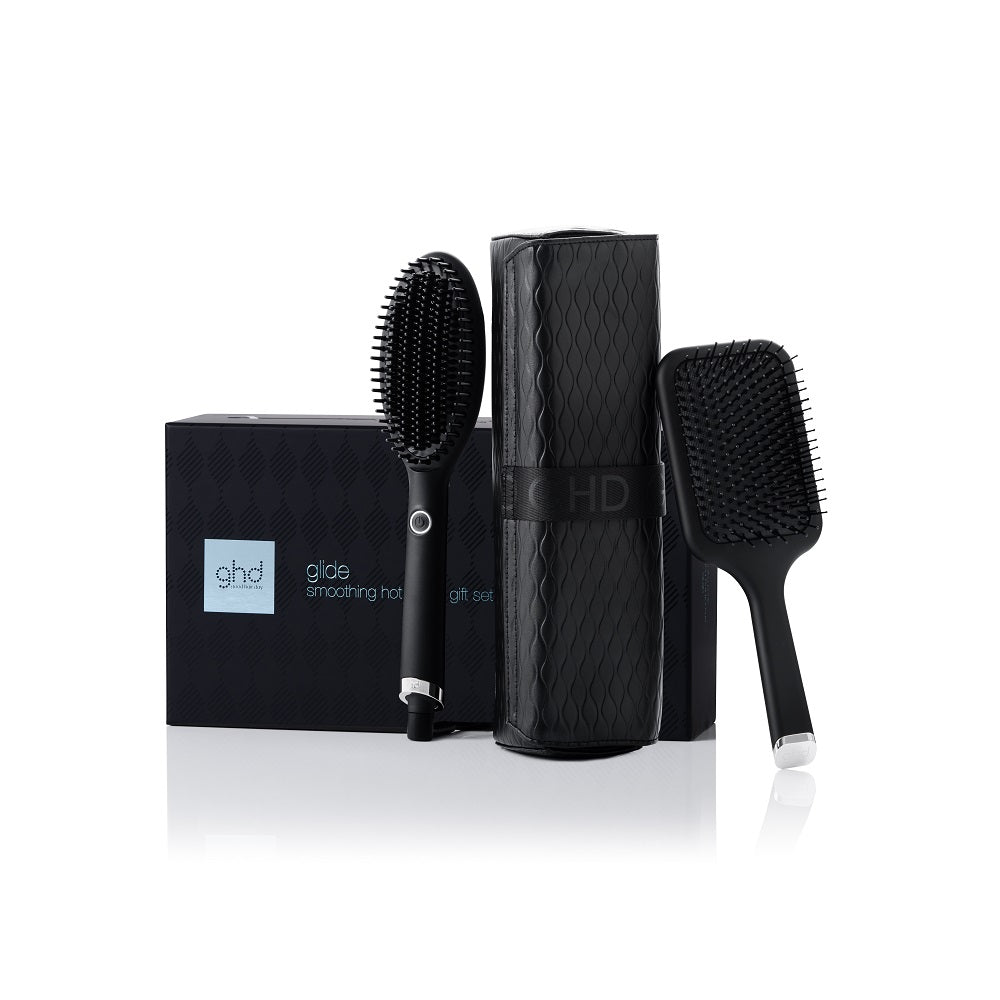 ghd glide Hot Brush - Geschenkset - inklusive Paddle Brush + Tasche
