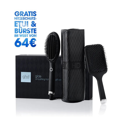 ghd glide Hot Brush - Gift Set - including Paddle Brush + Bag