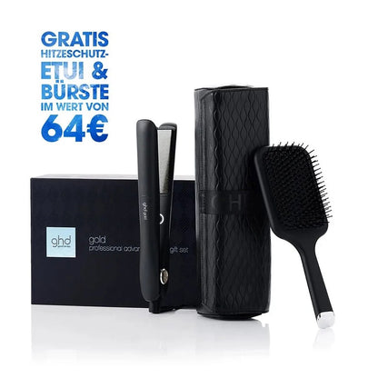 ghd gold Styler - Geschenkset - inklusive Paddle Brush + Tasche