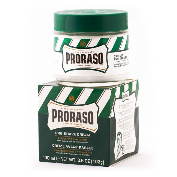 Proraso Green Pre-Shaving Cream 100ml - Crema Pre Barba