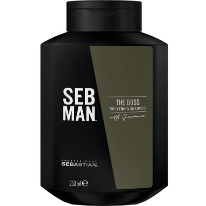 Sebastian SebMan Set - The Boss Thickening Shampoo 250 ml + The Booster Tonic 100 ml